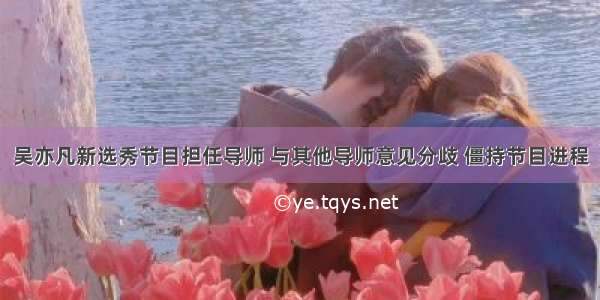 吴亦凡新选秀节目担任导师 与其他导师意见分歧 僵持节目进程