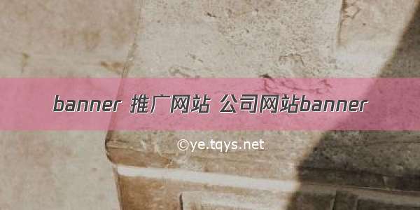 banner 推广网站 公司网站banner