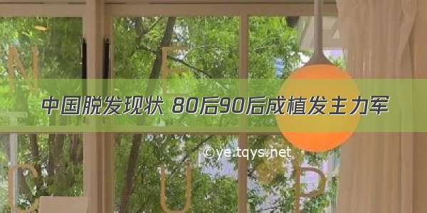 中国脱发现状 80后90后成植发主力军