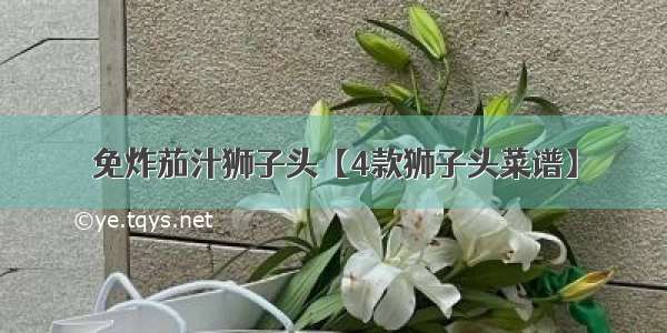 免炸茄汁狮子头【4款狮子头菜谱】