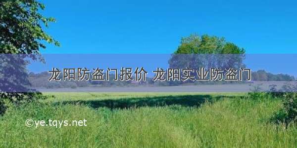 龙阳防盗门报价 龙阳实业防盗门