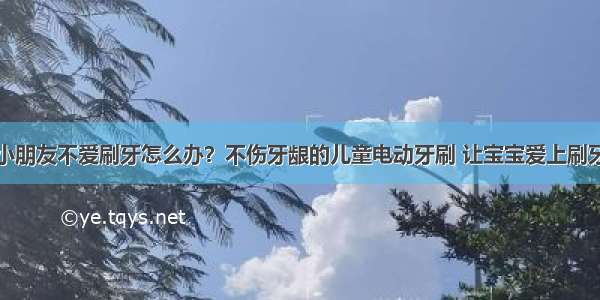 小朋友不爱刷牙怎么办？不伤牙龈的儿童电动牙刷 让宝宝爱上刷牙