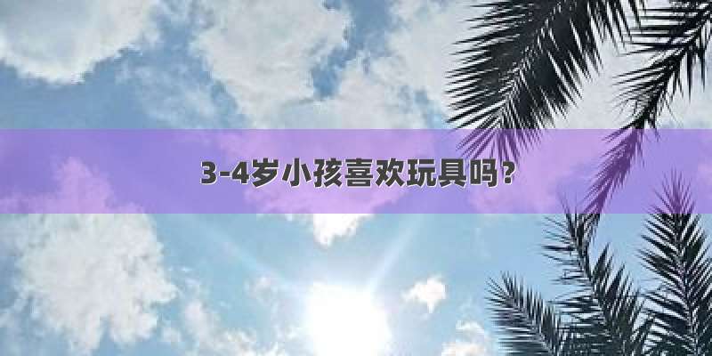 3-4岁小孩喜欢玩具吗？