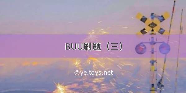 BUU刷题（三）