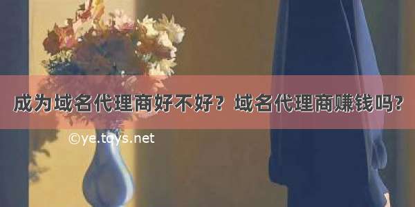 成为域名代理商好不好？域名代理商赚钱吗?