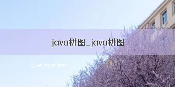 java拼图_java拼图