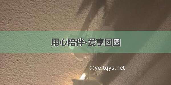 用心陪伴·爱享团圆